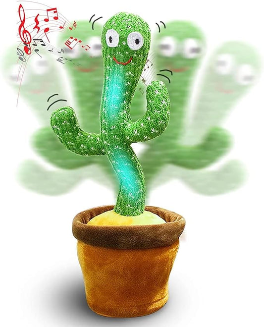 Cactus Interactif Qui Danse, Chante et Répète - Jouet Amusant pour Enfants et Adultes